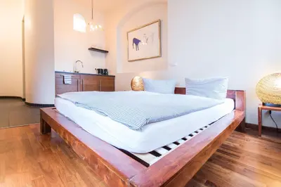 Ein Bett oder Betten in einem Zimmer der Unterkunft Visage Appart