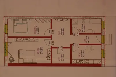 Grundriss der Unterkunft Gutshof Sagritz