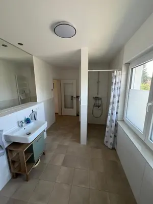 Ein Badezimmer in der Unterkunft Buschwiesen Ausguck