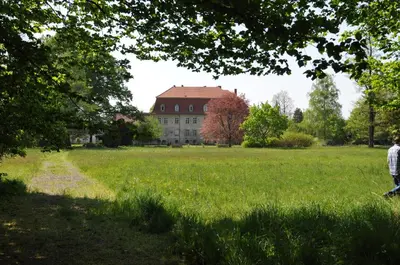 Ein Garten an der Unterkunft Schönewalde Appartement 1