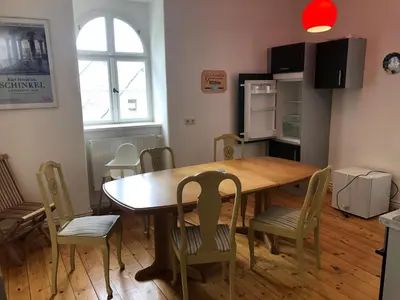 Küche/Küchenzeile in der Unterkunft Schönewalde Appartement 2