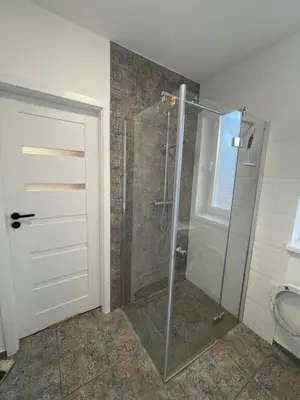 Ein Badezimmer in der Unterkunft Ferienwohnung in Finow