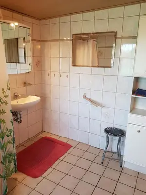 Ein Badezimmer in der Unterkunft Ferienhaus Uckermark pur