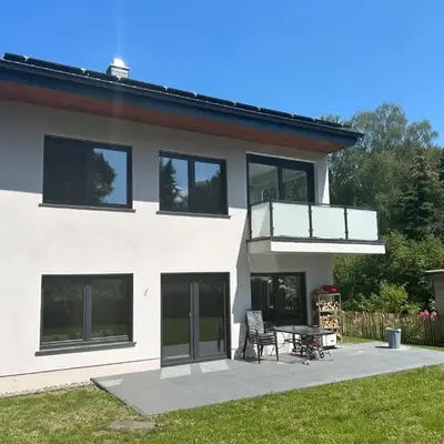 Ferienwohnung Waldesruh mit Kaminofen und Balkon