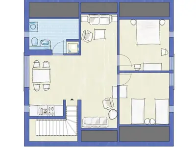 Grundriss der Unterkunft von Stechow Comfortable holiday residence