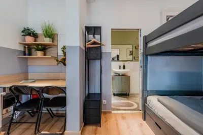 Küche/Küchenzeile in der Unterkunft Artful Microapartment - Self Check In