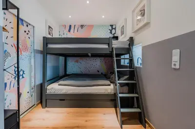 Ein Bett oder Betten in einem Zimmer der Unterkunft Artful Microapartment - Self Check In