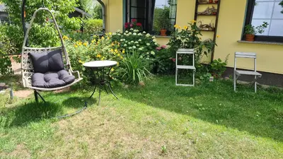 Ein Garten an der Unterkunft FeWo 