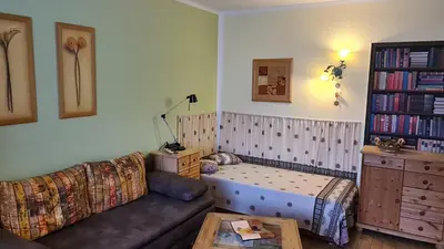 Ein Sitzbereich in der Unterkunft FeWo 