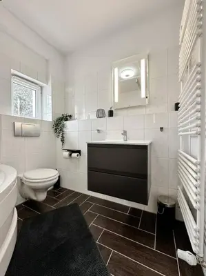Ein Badezimmer in der Unterkunft Traum in Blankenfelde nahe Berlin