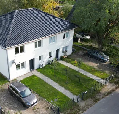 Das Gebäude in dem sich die Ferienwohnung befindet