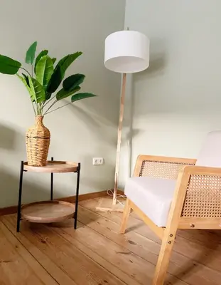 Ein Sitzbereich in der Unterkunft Stadtnah & Naturverbunden