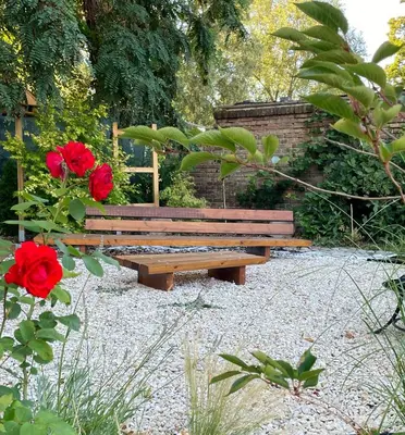 Ein Garten an der Unterkunft Stadtnah & Naturverbunden