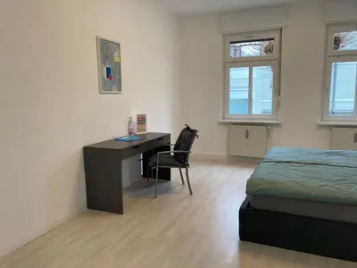 Ein Bett oder Betten in einem Zimmer der Unterkunft 2-Zimmer-Ferienwohnung 55 qm, bei Berlin