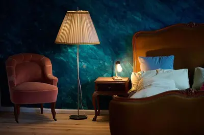 Ein Bett oder Betten in einem Zimmer der Unterkunft Historisches Bauernhaus