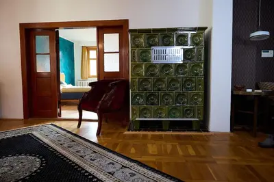 Ein Sitzbereich in der Unterkunft Historisches Bauernhaus