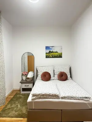 Ein Bett oder Betten in einem Zimmer der Unterkunft Charming Retreat Near Berlin - Cozy Stay in a Convenient Location