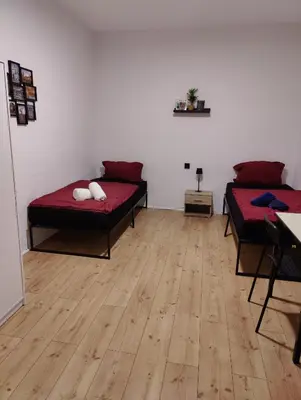 Ein Bett oder Betten in einem Zimmer der Unterkunft BerlinDreams