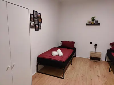 Ein Bett oder Betten in einem Zimmer der Unterkunft BerlinDreams