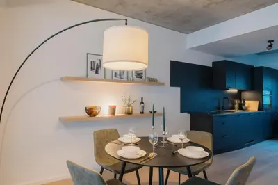 Küche/Küchenzeile in der Unterkunft Homely Berlin - Loft, Terrace, Near Ostkreuz I Free parking