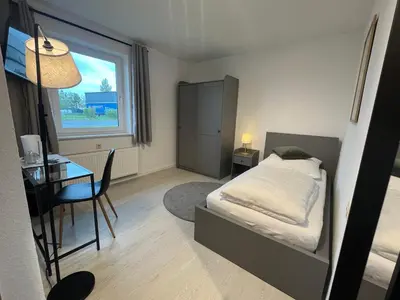 Ein Bett oder Betten in einem Zimmer der Unterkunft Truckcenter Fehrbellin an der A24
