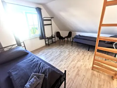 Ein Bett oder Betten in einem Zimmer der Unterkunft Monteur-Haus Klettenberg Berlin Treptow, Altglienicke, Neukölln