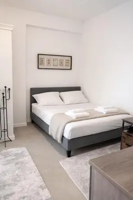 Ein Bett oder Betten in einem Zimmer der Unterkunft Studio in der alten Fabrik