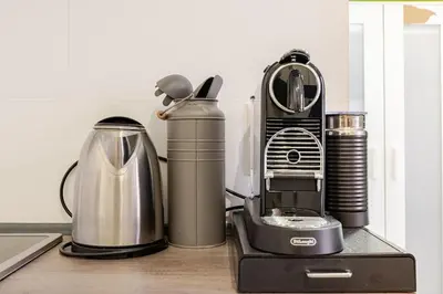 Kaffee-/Teezubehör in der Unterkunft Studio in der alten Fabrik