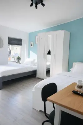 Ein Bett oder Betten in einem Zimmer der Unterkunft Studio Apartment 4 - Komfort & Günstig