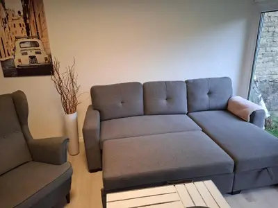 Ein Sitzbereich in der Unterkunft HappyNest