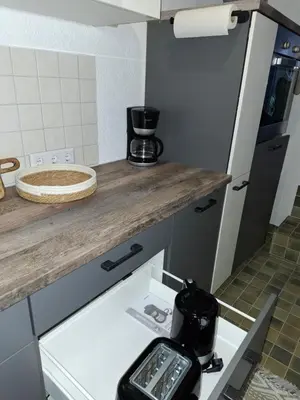 Küche/Küchenzeile in der Unterkunft HappyNest