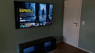 TV/Unterhaltungsangebot in der Unterkunft Design Apartment, Klimaanlage, Parkplatz, Netflix & Disney, Dominos Pizza, Wallbox