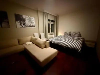 Ein Bett oder Betten in einem Zimmer der Unterkunft Cozy Apartment, Sehr gemütliche Wohnung
