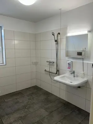 Ein Badezimmer in der Unterkunft Dorfstraße 32a - individuelle Unterkunft für bis zu 13 Personen