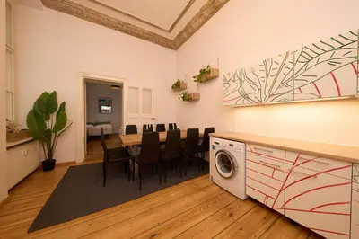 Küche/Küchenzeile in der Unterkunft Apartment nähe Schloss Bellevue - 95QM