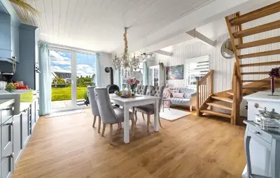 Küche/Küchenzeile in der Unterkunft La Petite Maison Bleue
