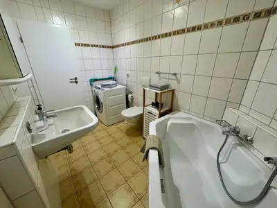 Ein Badezimmer in der Unterkunft K14 FeWo - Am Kurpark - Therme