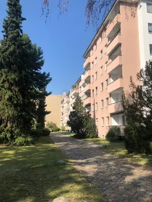 Das Gebäude in dem sich die Ferienwohnung befindet