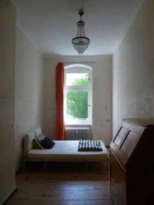 Ein Bett oder Betten in einem Zimmer der Unterkunft Classy, bright Kreuzberg Apartment