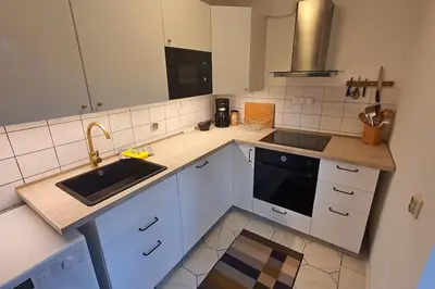 Küche/Küchenzeile in der Unterkunft Bungalow am Berliner Stadtrand