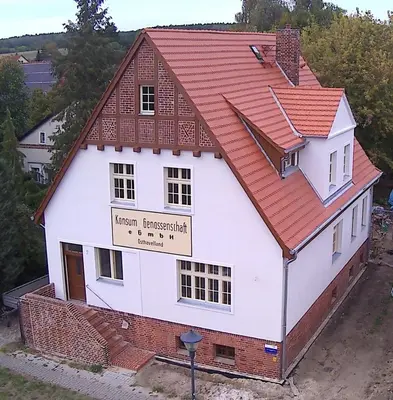 Das Gebäude in dem sich die Ferienwohnung befindet