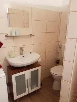 Ein Badezimmer in der Unterkunft Ferienwohnung Baatz
