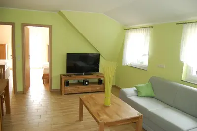 TV/Unterhaltungsangebot in der Unterkunft Ferienwohnung am Mühlstein