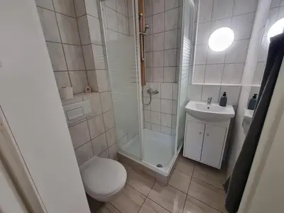 Ein Badezimmer in der Unterkunft Hof Hegensteinbach Fürstenberg an der Havel