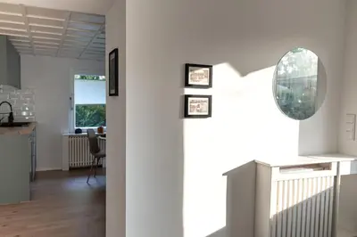 Küche/Küchenzeile in der Unterkunft Modernes Waldhaus im Spreewald