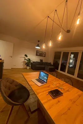TV/Unterhaltungsangebot in der Unterkunft Großzügiges Designer Apartment