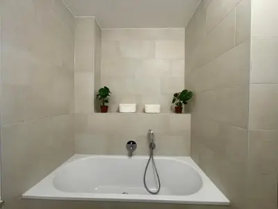 Ein Badezimmer in der Unterkunft Großzügiges Designer Apartment