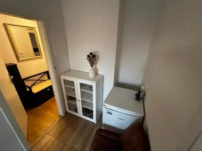 Ein Badezimmer in der Unterkunft Kleine Ferienwohnung in Seelow