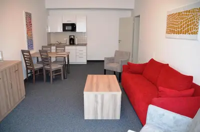 Küche/Küchenzeile in der Unterkunft Gästehaus Pauline