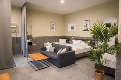 Ein Bett oder Betten in einem Zimmer der Unterkunft Modern Living in Friedrichshain by Sabine